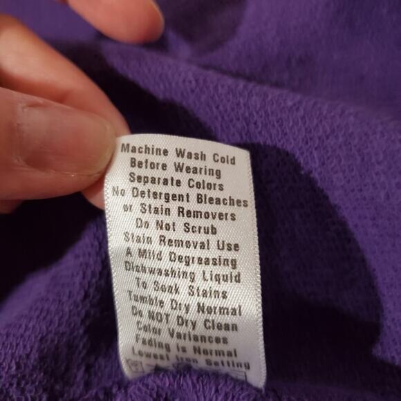 Fresh Produce Cowl Neck Purple Long Sleeve Knit Pullover Sweater Womens Size XS - Picture 9 of 9